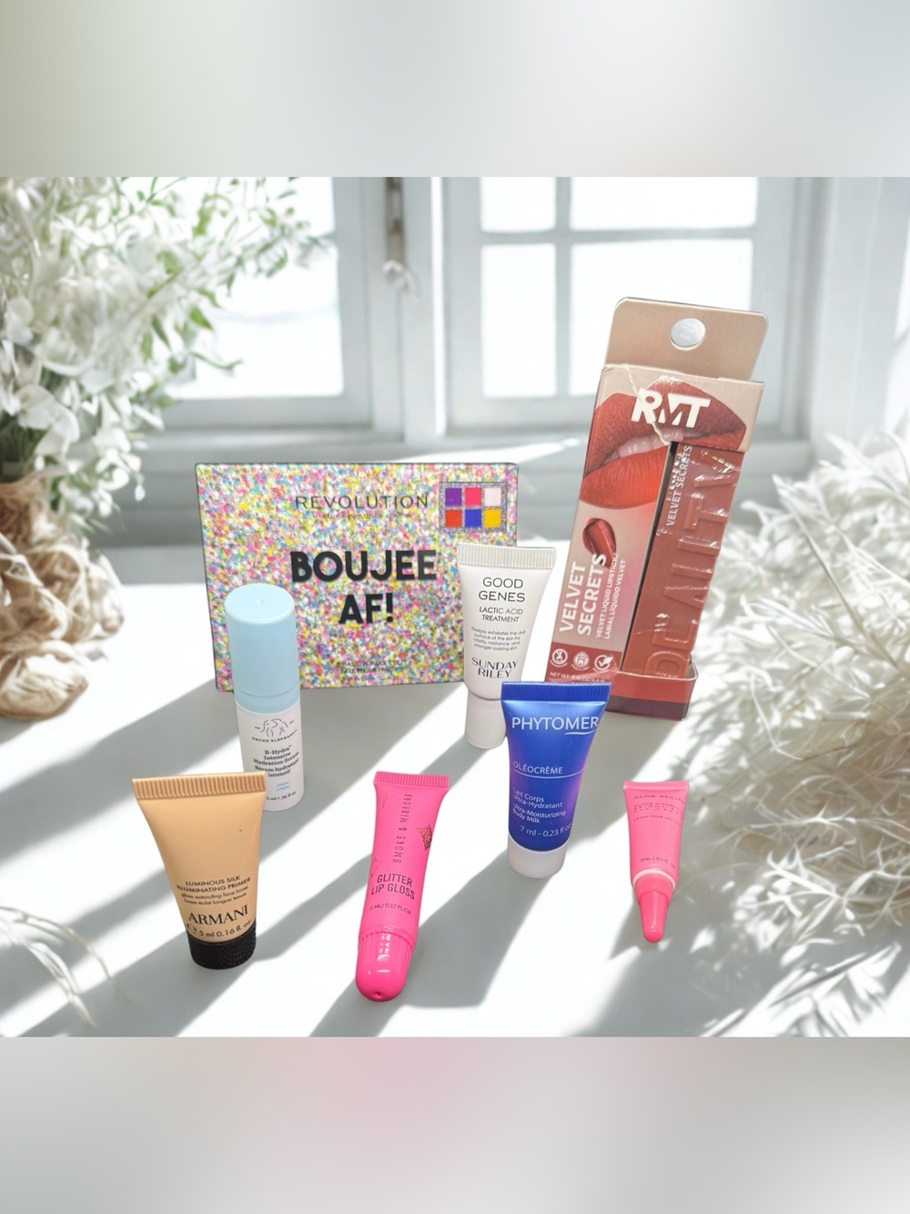 🩷DRUNK ELEPHANT, REVOLUTION, GLOW RECIPE & MORE🩷8-Piece Beauty Bundle/NIP